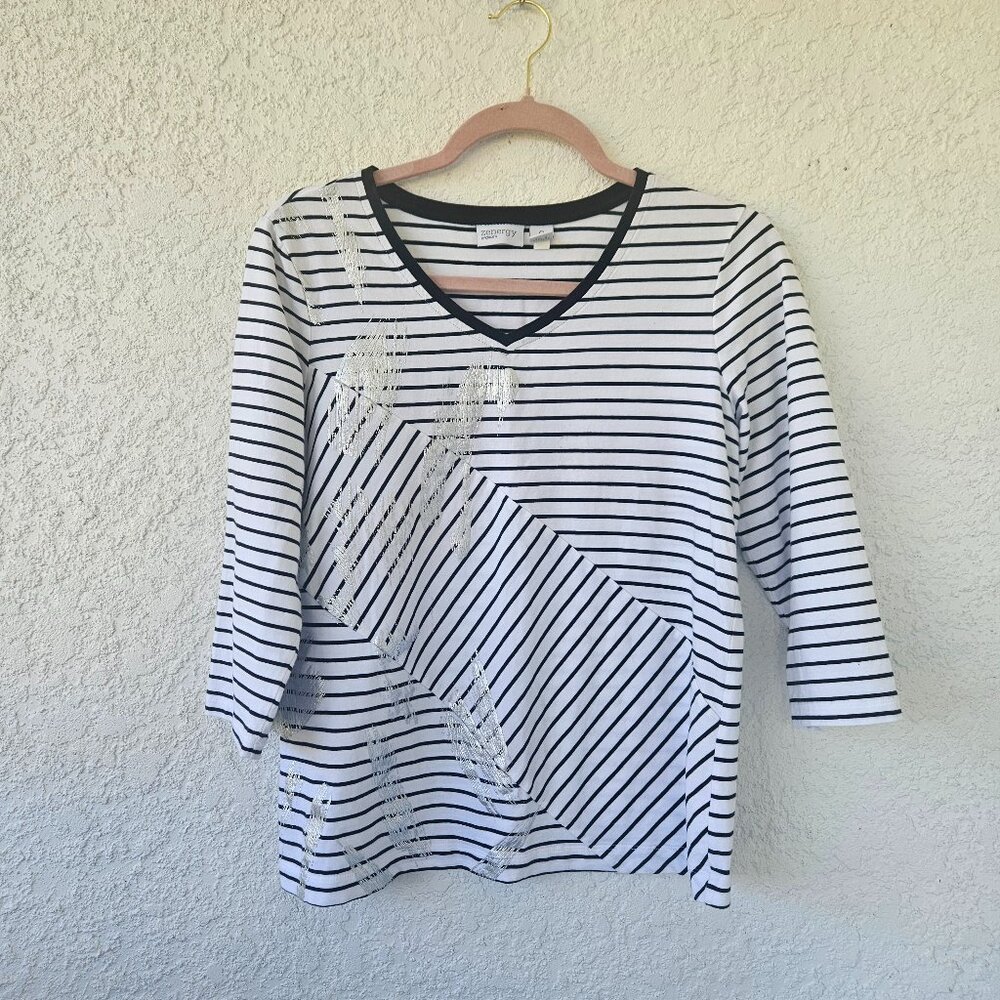 Chicos Black & White Shirt